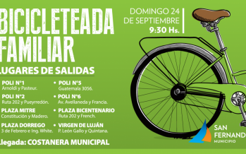 Vuelve la “Bicicleteada Familiar»