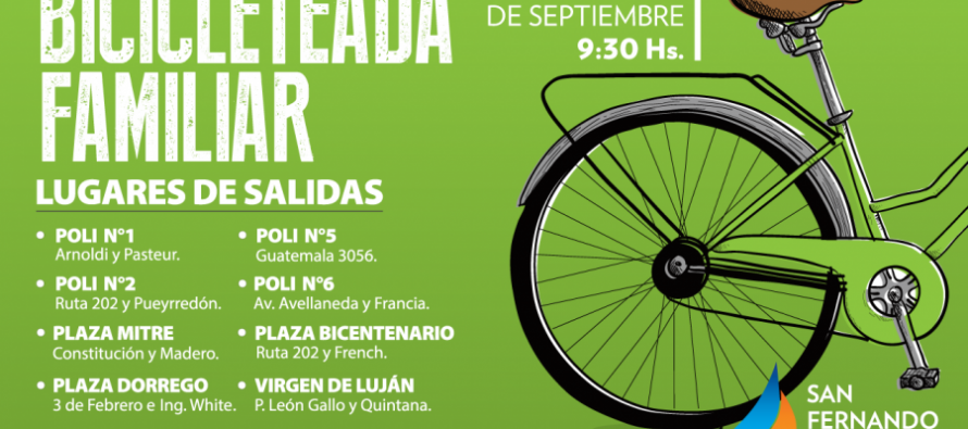 Vuelve la “Bicicleteada Familiar”