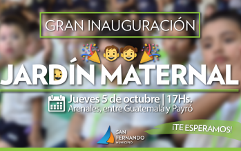 Hoy se inaugura el Jardín Maternal Municipal ‘Barrios Unidos’