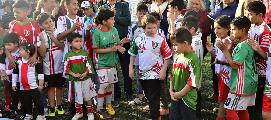 Se inauguró la renovada Escuela de Fútbol San Jorge