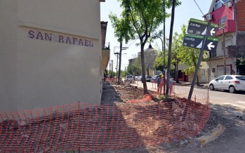 Renovación de la vereda del Colegio San Rafael