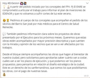 bloque FPV via WhatsApp