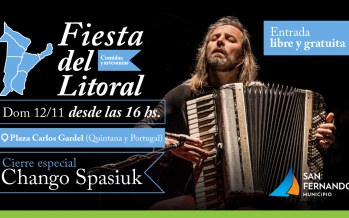 Con el ‘Chango’ Spasiuk llega la 21° Fiesta del Litoral a la Plaza Carlos Gardel