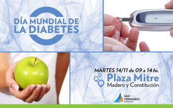 Jornada por el “Día Mundial de la Diabetes” en Plaza Mitre