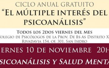 Charla sobre psicoanálisis y salud mental en el Colegio de Psicólogos