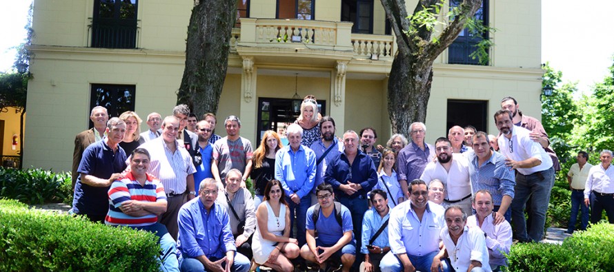 Agasajo a la prensa local en la Quinta El Ombú