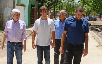 Conexiones de red cloacal, pavimentación, veredas y una nueva plaza el barrio San Martín