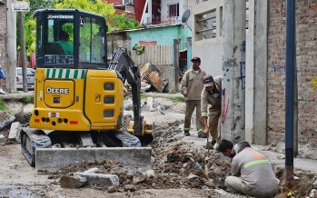Red cloacal, pavimentación y mejoras del espacio público en el barrio Presidente Perón