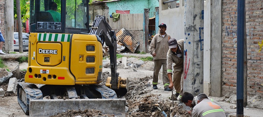 Red cloacal, pavimentación y mejoras del espacio público en el barrio Presidente Perón