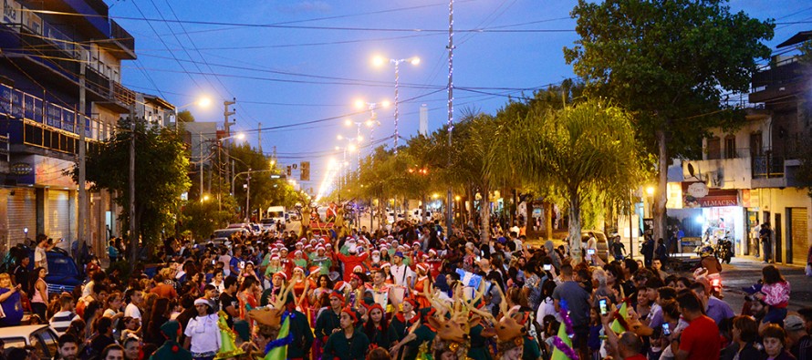 Se realizó el cierre de los festejos navideños en el centro comercial de Virreyes