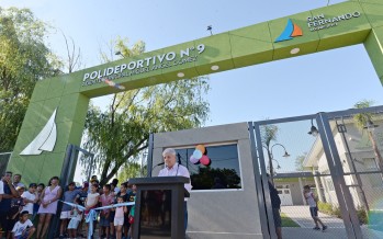 Se inauguró el Polideportivo N° 9 en el barrio Presidente Perón