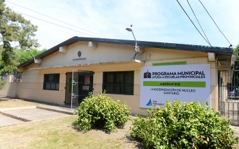 Obras de refacción del Jardín de Infantes N° 910 del barrio Villa del Carmen