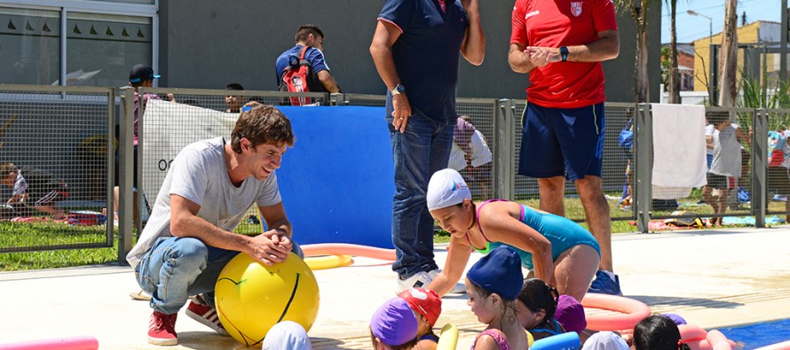 Juan Andreotti recorrió las Colonias de Verano de los Polideportivos