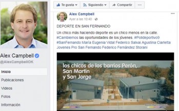 Polémica por una propaganda sobre la construcción del Polideportivo N°9