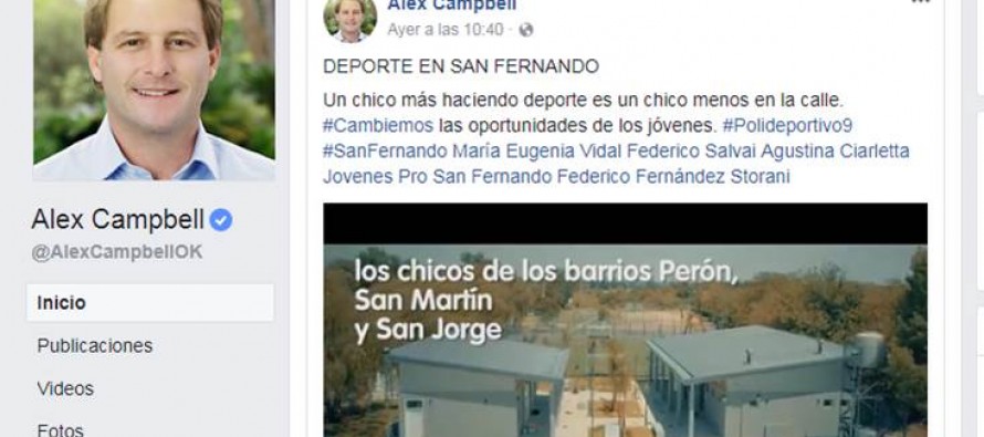 Polémica por una propaganda sobre la construcción del Polideportivo N°9