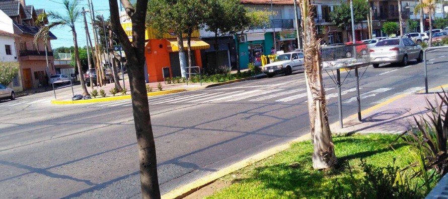 Trabajos de mejora del espacio público en la Avenida Avellaneda