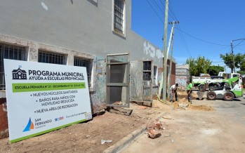 Renovación de las veredas de la Escuela N° 21