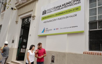 Avanzan las obras de refacción en la Escuela N°1