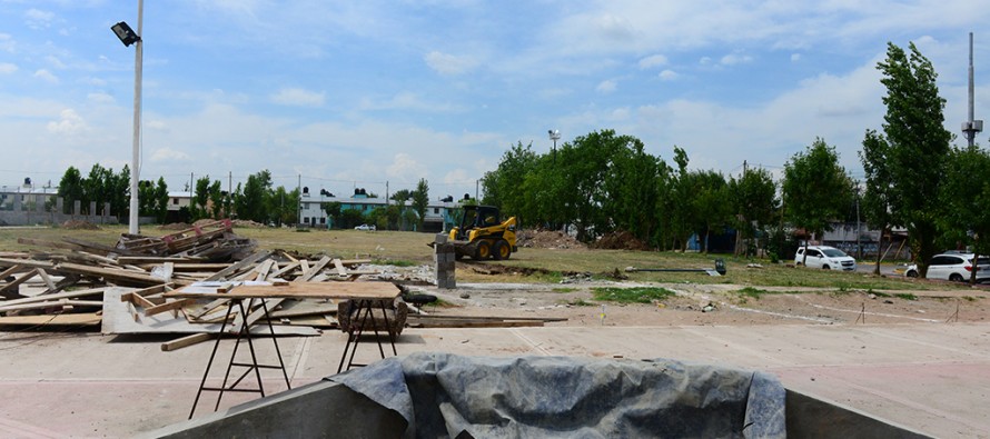 Avanzan las obras de la nueva plaza de los barrios San Ginés y San Roque