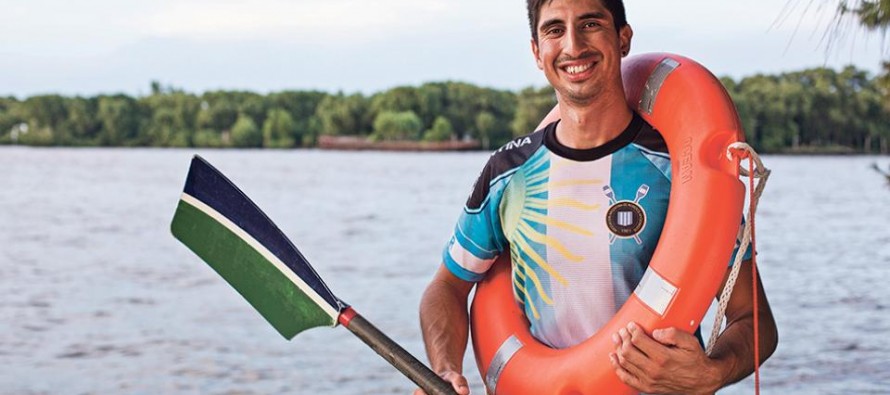 Iván Carino, el hombre que rema todos los chistes