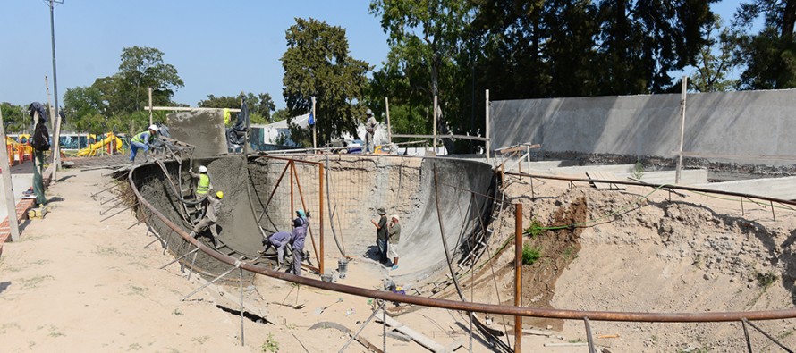 Avanzan las obras del skatepark en la Plaza de Bicentenario