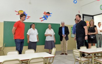 Andreotti participó del acto del inicio de clases en la Escuela ‘San Rafael’