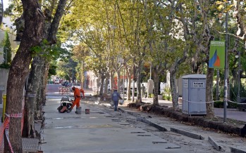 Trabajos de refacción en las calles Belgrano, 3 de Febrero y Lavalle