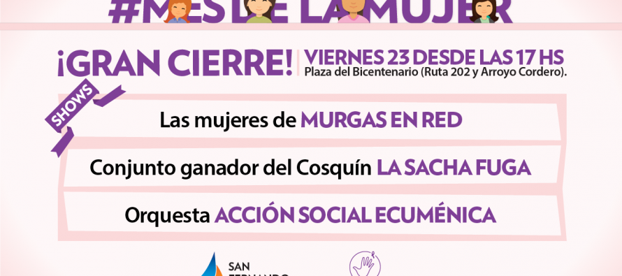 Cierre del ‘Mes de la Mujer’ en la Plaza del Bicentenario