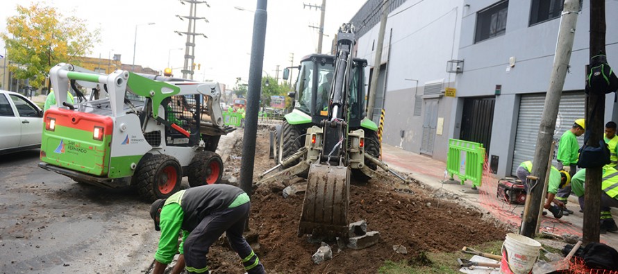 Avanza la renovación del centro comercial de la Avenida Sobremonte