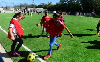 Encuentro de escuelas deportivas en el Poli N°9