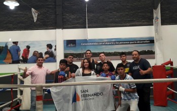 Los chicos del Centro Convivencial Terapéutico entrenaron en la Escuela de Boxeo