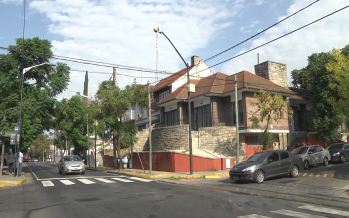 Nueva cámara de seguridad en 25 de Mayo y Libertador