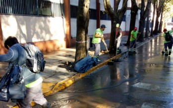 Durante el fin de semana se realizaron operativos de limpieza e higiene urbana en distintos puntos de la ciudad