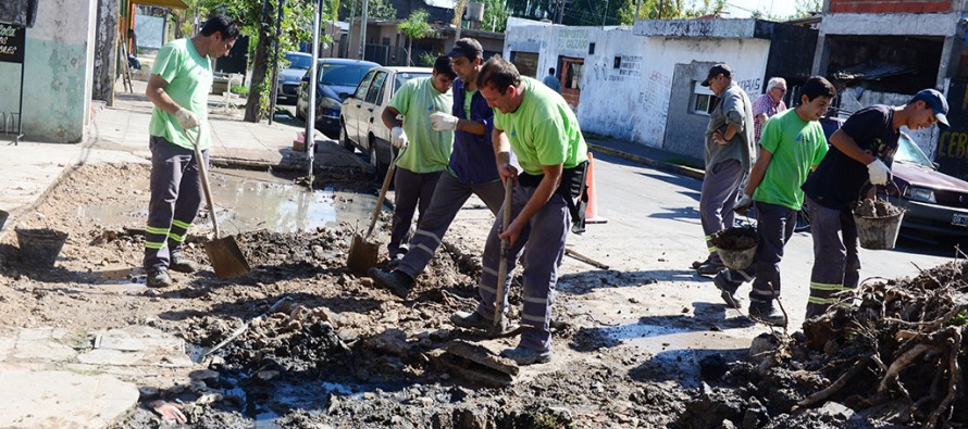 Obras de mejora del espacio público en el barrio Adalguiza