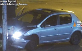 Chocó un automóvil con pedido de captura en Quintana y Libertador: cuatro detenidos