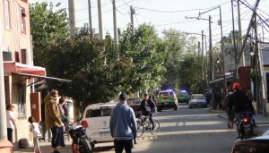 Toma en San Jorge la policían en el barrio