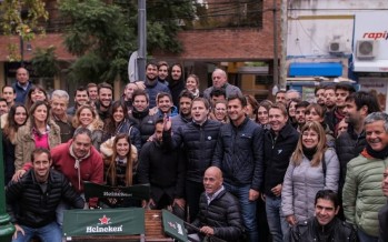 Timbreo de Cambiemos en las cinco esquinas