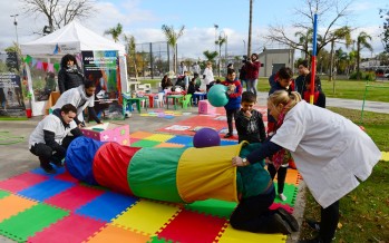 Se celebró la jornada “Jugando conozco mis derechos” en la plaza Carlos Gardel