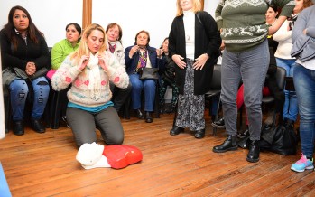 Capacitación sobre reanimación cardiopulmonar en el Museo de la Ciudad