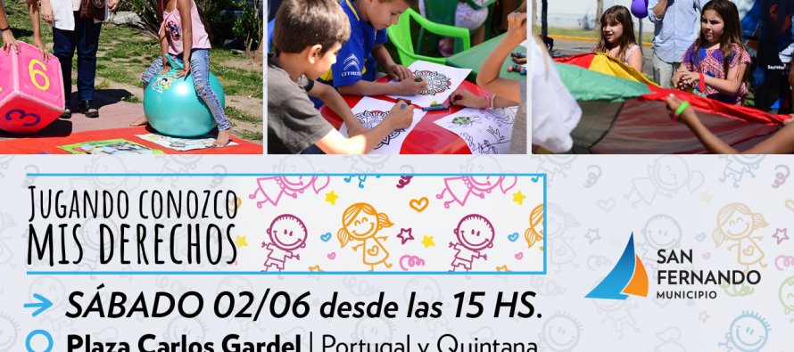 “Jugando Conozco mis Derechos” llega a la Plaza Carlos Gardel