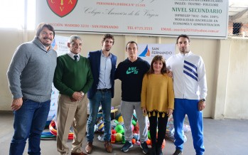 Entrega de materiales deportivos y didácticos para el Colegio “Asunción de la Virgen” del barrio Aviación