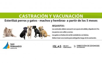 Se realizará un operativo de zoonosis en el Arroyo Felicaria