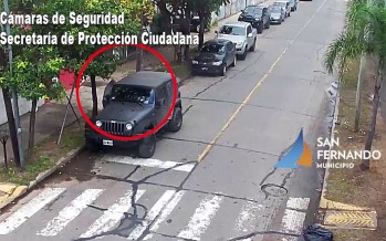 Robó en 9 de julio y Servetto y fue descubierto por las cámaras de seguridad