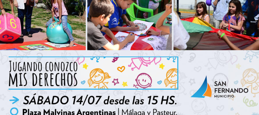 “Jugando Conozco mis Derechos” llega a la Plaza Malvinas Argentinas