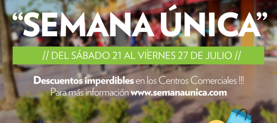 Mañana comienza “Semana Única” con importantes descuentos en los centros comerciales de nuestra ciudad