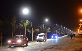 Nuevas luminarias LED sobre Ruta 197