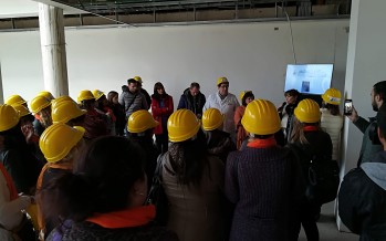 Pimpi Colombo visitó las instalaciones del futuro Hospital Municipal: «Tenemos el desafío de trabajar en conjunto por la salud»