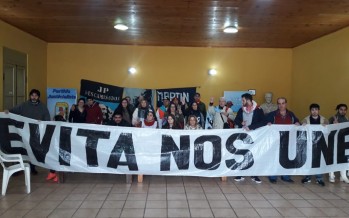 El peronismo de nuestra ciudad homenajeó a Evita y marchó en contra de la intervención de las Fuerzas Armadas en seguridad interior