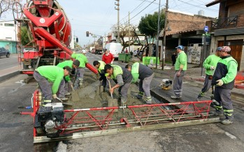 Avanza la renovación de la Avenida Avellaneda