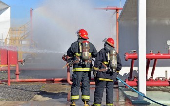Simulacro de incendio en el Aeropuerto Internacional de nuestra ciudad